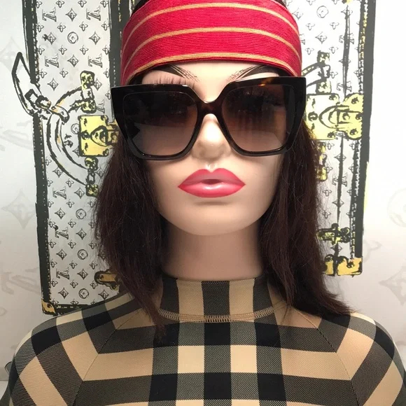 New Authentic Dolce & Gabbana DG4438 4536 Havana Square Sunglasses